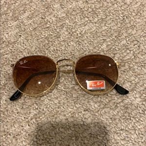 Rayban round brown sunglasses